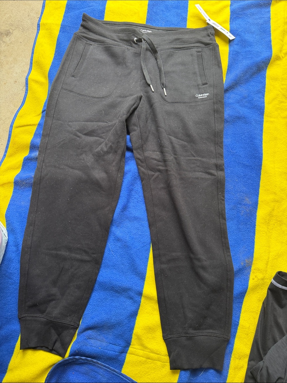 Calvin Klein Black Drawstring Sweatpants
